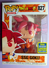 SSG Goku SDCC 827 DRAGON BALL Z Funko Pop Vinyl New Mint Box + PROTECTOR - RARE