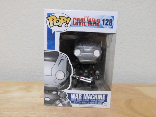 New Funko Pop Marvel Captain America Civil War #128 War Machine bobble-head