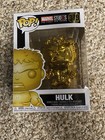 Marvel Funko Pop! #379 Hulk (Golden Chrome) Light Use (Original Box, No Damages)