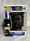 Funko Pop! DC SUPERHEROES Batman #144 Black Chrome 2017 Fall Convention NEW NIB