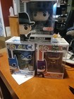 Funko Pop Vinyl 2 Batgirls and one Batman Bombshells