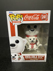 FUNKO POP ! COCA-COLA POLAR BEAR WITH CUB 241 POP AD ICONS DB2
