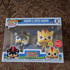 Funko Pop! Sonic The Hedgehog-Shadow & Super Shadow-GameStop Exclusive GITD