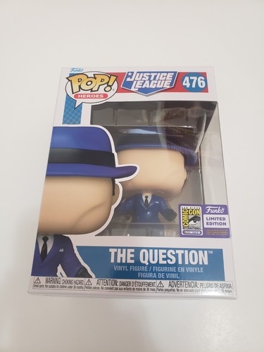 SDCC 2023 EXCLUSIVE STICKER FUNKO POP! JUSTICE LEAGUE THE QUESTION #476
