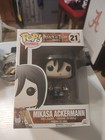 Funko POP Attack On Titan Mikasa Ackerman #21 Vaulted Vinyl Figure, New DMG Box
