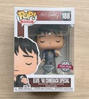 Funko Pop Rocks Elvis '68 Comeback Special Diamond Glitter #188 + Free Protector