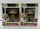 Funko Pop Star Wars Luke Skywalker 399 Princess Leia 400 Jedi Training 2020 Fall