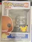 Funko Pop! Vinyl: Pokemon 25th Charmander (Silver) (Metallic) #455 w/ Protector