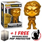 FUNKO POP BORDERLANDS HANDSOME JACK GOLD #594 E3 2020 EXCLUSIVE + POP PROTECTOR