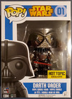 Funko Pop Darth Vader #01 Star Wars Hot Topic Exclusive Vaulted w/Protector