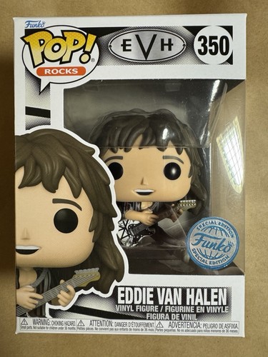 Eddie Van Halen Funko Shop #350 Funko Pop Vinyl Near Mint Condition