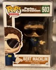 FUNKO POP ANDY DWYER as BERT MACKLIN 503 (ERROR POP) Bert Not Burt. Rare w/Case