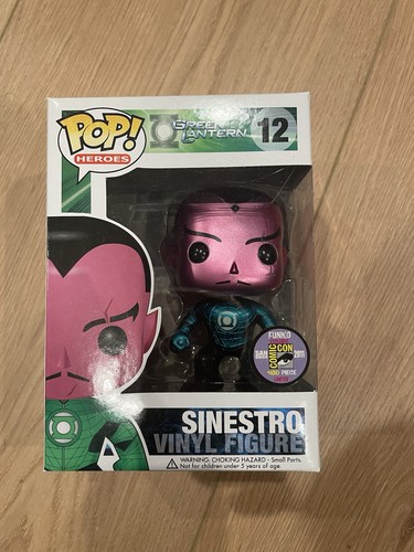 Funko POP! DC GREEN LANTERN #12 SDCC 2011 SINESTRO Figure