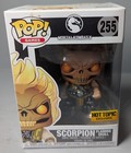 Scorpion flaming skull vinyl figure Funko Pop 255 Mortal Kombat Hot Topic