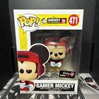 Funko Pop Gamer Mickey #471 Figure True Original 90 Years Gamestop Exclusive