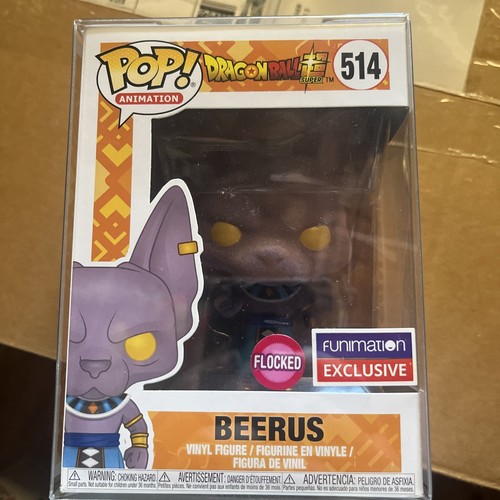 Beerus Flocked Funimation Exclusive - Dragon Ball - Funko POP! Vinyl - #514