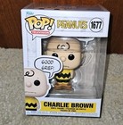 Funko Pop Television #1677 Charlie Brown Good Grief Peanuts with Protector