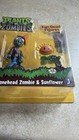 JAZWARES POPCAP PLANTS VS ZOMBIES CONEHEAD ZOMBIE & SUNFLOWER