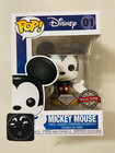 🔒Vaulted Disney - Mickey Mouse Diamond Glitter US Exclusive Pop! Vinyl [01]