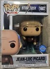 Funko Pop Plus Star Trek Jean Luc Picard 1687 Glitter USS Enterprise - Brand New