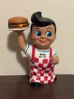 Vtg. 1999 8" Funko Bob's Big Boy Coin Bank Plastic Fast Food Chain