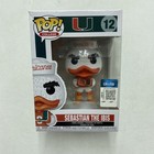 Funko Pop Sebastian The Ibis #12 Miami Hurricanes Mascot, Box Has Wear READ