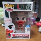 Miami Hurricanes Sebastian the Ibis #12 Funko Pop. NCAA Mascot Rare College