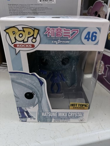 Funko Pop! Hatsune Miku Crystal Vocaloid Figure Hot Topic Exclusive #46