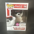 Funko Pop! AD Icons Coca Cola 90s Polar Bear Flocked #158 Amazon Exclusive