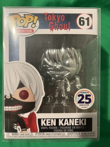 Funko Pop Ken Kaneki Silver Chrome Funimation 25th Anniversary Exclusive