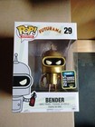 Funko Pop Bender #29 Futurama Sdcc Gold 2015 Summer Convention