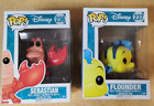FUNKO POP! DISNEY #236 SEBASTIAN & #237 FLOUNDER -THE LITTLE MERMAID NIB