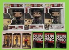 Funko Pop RUN DMC-RUN #9, DMC #10, Jam Master Jay #11 VAULTED NIB +Super 7+Gold