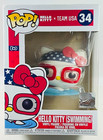 Funko Pop Team USA # 34 Hello Kitty  ( swimming) w/ Protector. See Pics