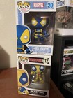 Funko Pop Two Blue And Yellow Deadpool Figures