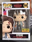 Funko Pop: Battle Damaged STEVE #1542 Stranger Things Hot Topic Exclusive