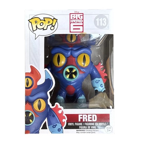 FUNKO POP! Fred Disney Movie Big Hero Six #113 W/ PROTECTOR - P80