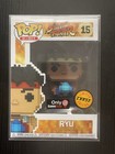 L@@K Funko Pop 8-Bit Street Fighter Ryu #15 Gamestop Chase Exclusive W/Protector