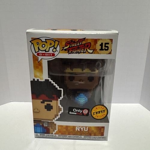 Funko Pop! 8-BIT Street Fighter Ryu #15 Chase GameStop Exclusive