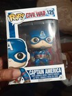 Funko Pop Captain America Civil War Captain America #125. Box is Worn. See Pix!!