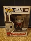 Funko Pop Star Wars Red Snaggletooth Smugglers Bounty #70 + Free Protector