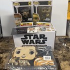 Funko Star Wars Smugglers Bounty Box POP 341 C-3PO 340 Babu Frik XL T-Shirt Pin