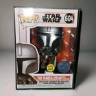 FUNKO POP! STAR WARS THE MANDALORIAN WITH DARKSABER GITD /SE WITH PROTECTOR #604