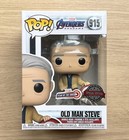 Funko Pop Marvel Avengers Endgame Old Man Steve #915 + Free Protector