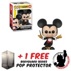 FUNKO POP DISNEY MICKEY MOUSE 90th ANN CONDUCTOR MICKEY #428 + POP PROTECTOR