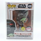 Funko Pop! Dark Trooper with Grogu 488 Exclusive Glow Star Wars Disney Vinyl Toy