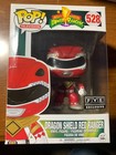 Funko Pop! Television #528 Power Rangers Dragon Shield Red Ranger FYE Exc. Used
