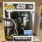 Funko Pop! Vinyl: NIB Mandalorian with Grogu Figure 772