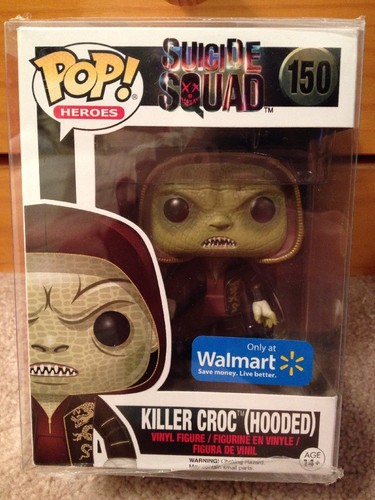 Funko Pop Heroes Suicide Squad Killer Croc (Hooded) #150 Walmart Exclusive