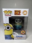 Funko Pop! Despicable Me 2 Minion Dave #36 Metallic SDCC Exclusive